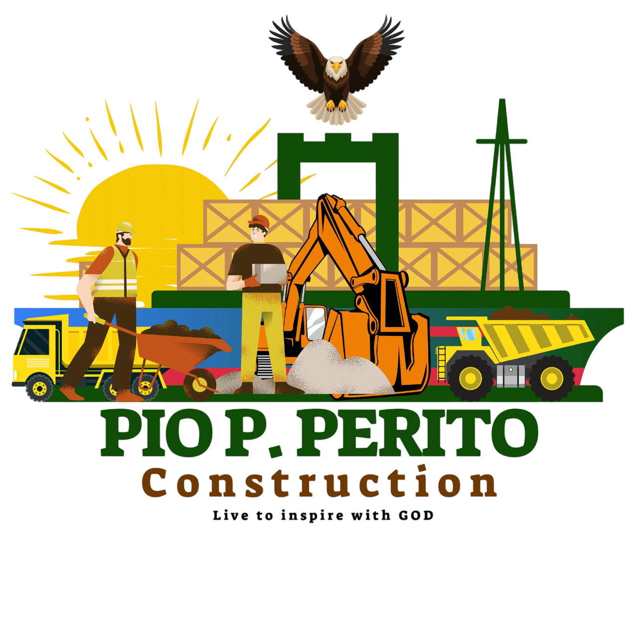 Pio P. Perito Construction Logo